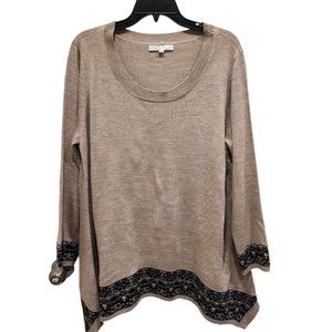 Cleo Petites Sweater Women's Size XL Top Tunic Long Sleeve  Round Neck Warmer